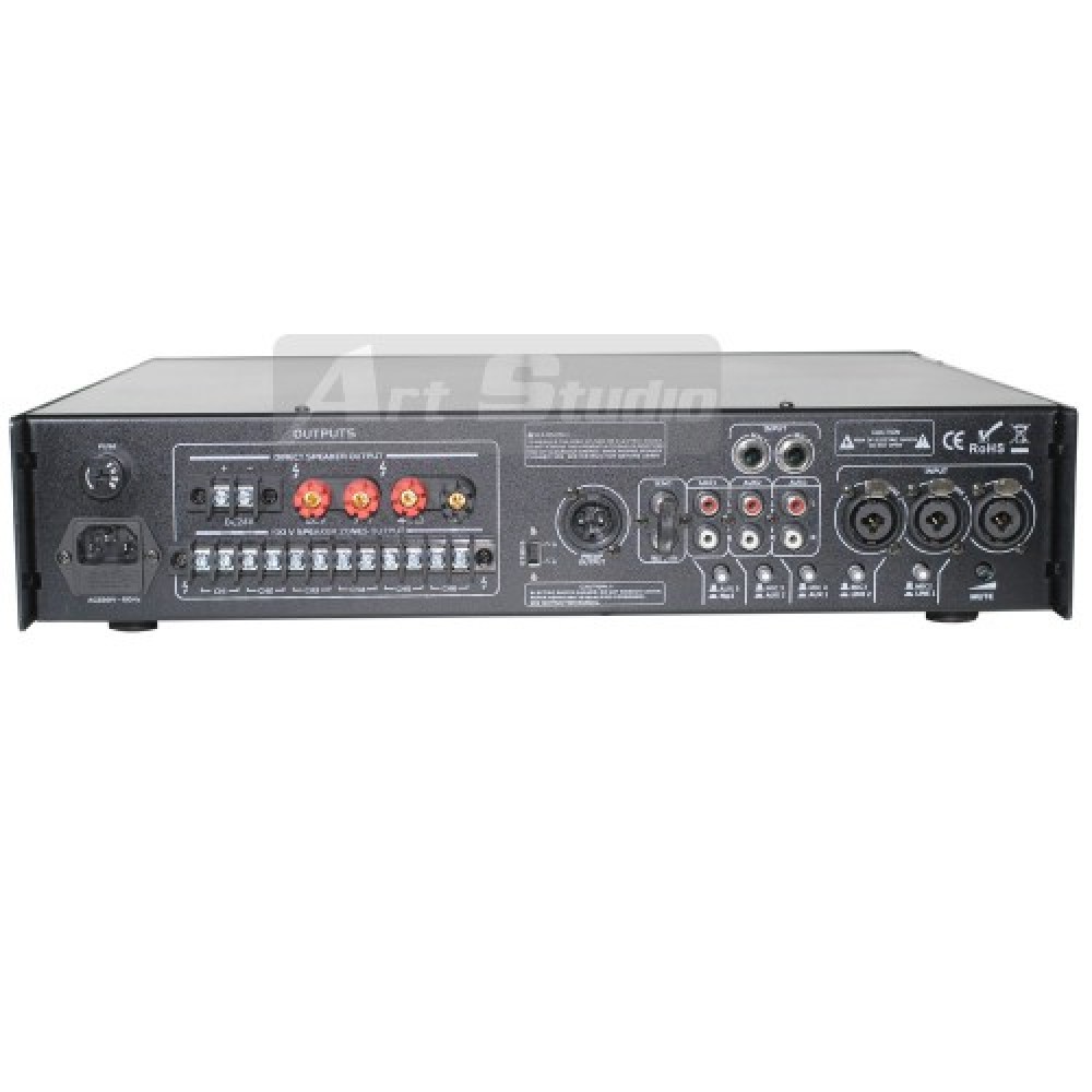 מגבר כריזה 350W, גיבוי 24V