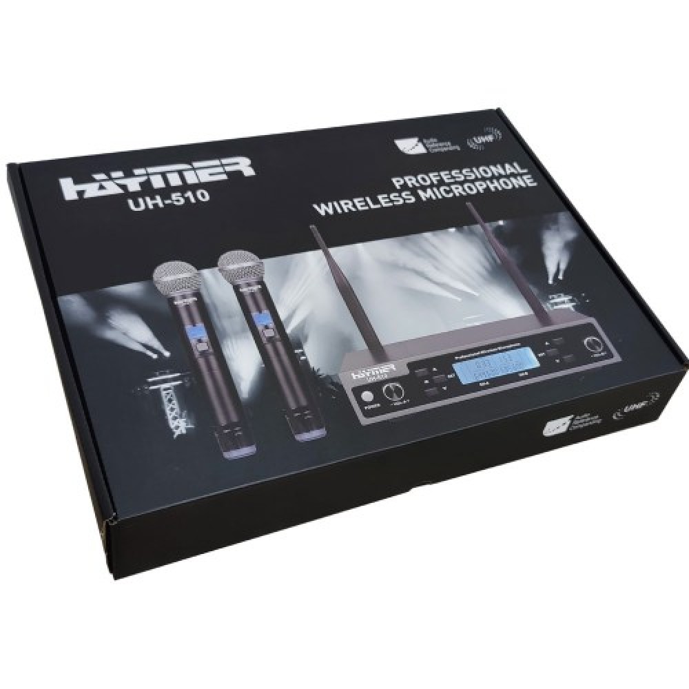 זוג מיקרופונים אלחוטיים HAYMER UH-510