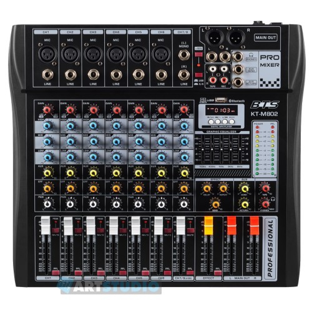 מיקסר 8 ערוצים עם mp3