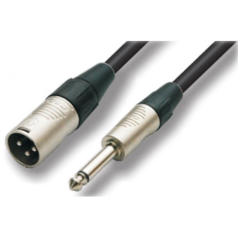 כבל XLR m - PL m אורך 10מ.