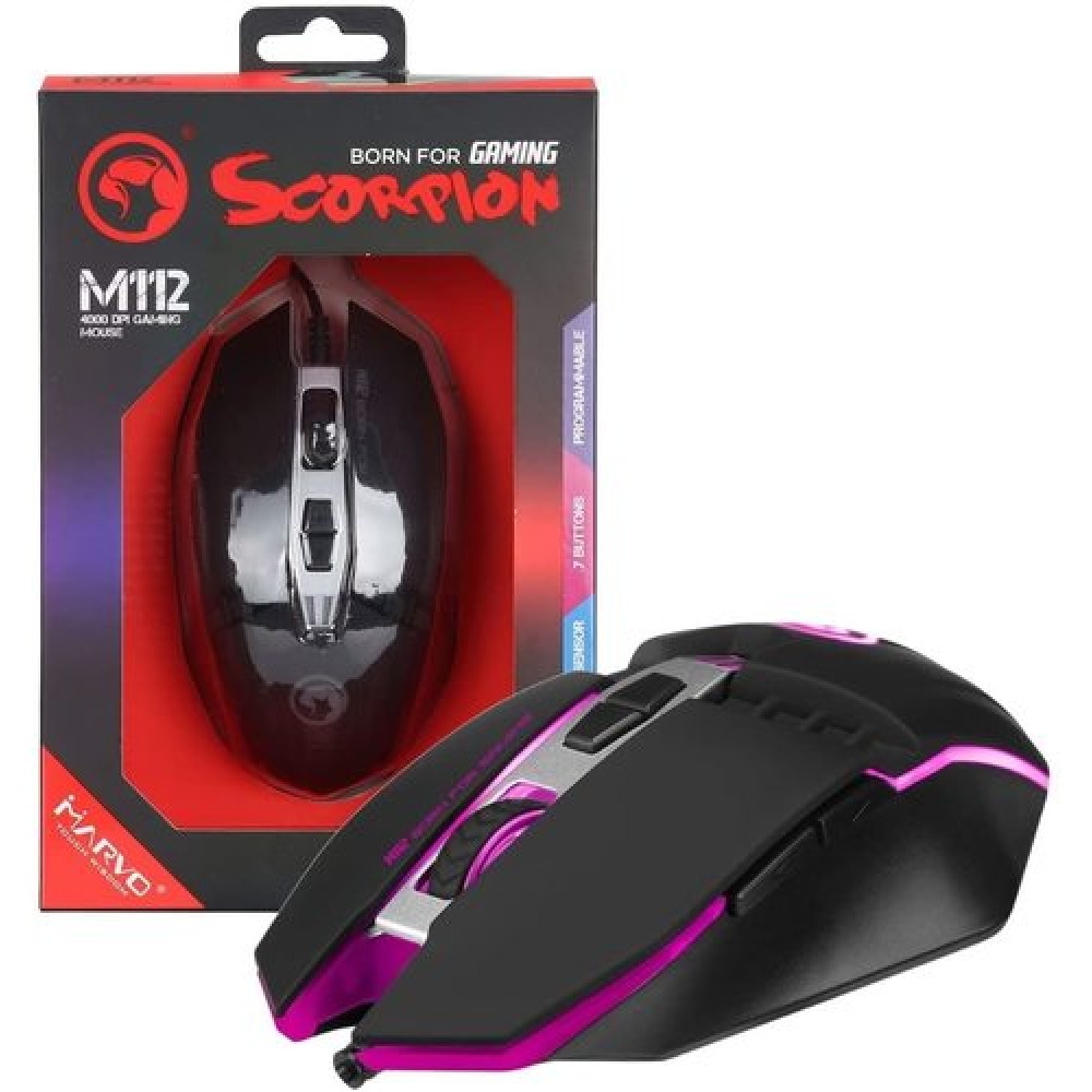  ‏עכבר חוטי Marvo Gaming Mouse M112