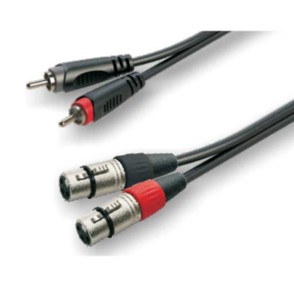 כבל XLR*2 - RCA*2