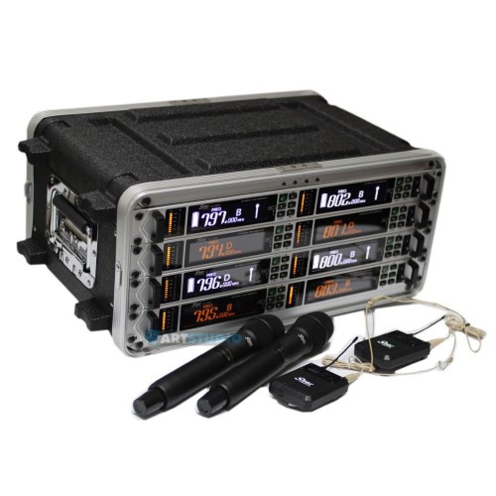 זוג מיקרופונים UHF מקצועי SEER IU-2066-IL