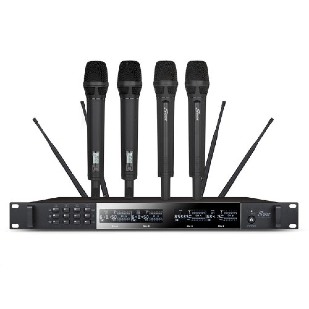 סט של 4 מיקרופונים אלחוטיים SEER IU-2070-IL X4