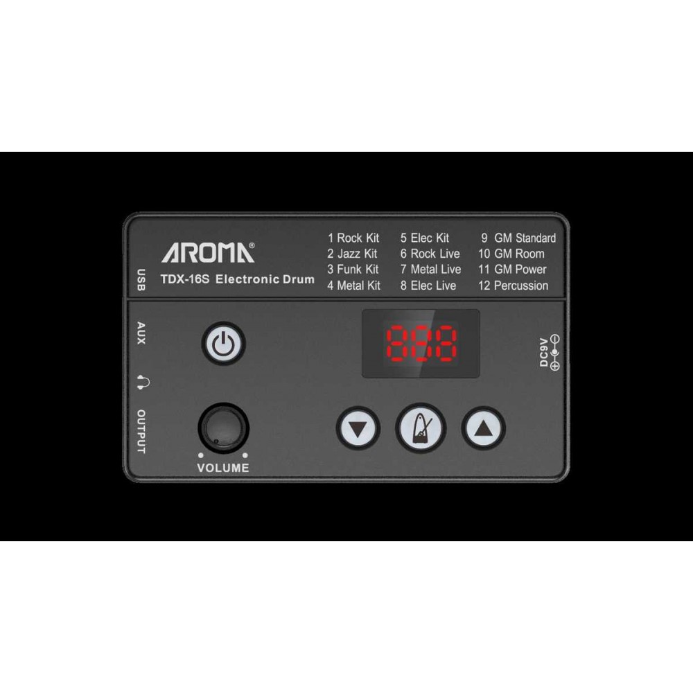 מערכת תופים אלקטרונית TDX-16S מבית Aroma