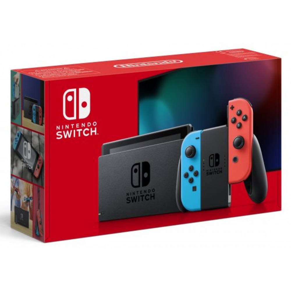 קונסולה Nintendo Switch V2 with Neon Blue & Red Joy‑Con יבואן רשמי